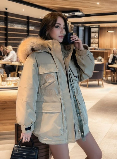 Loose Thick Tooling Coat Cotton-padded Jacket