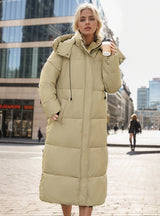 Knee-length Loose Long Cotton-padded Jacket