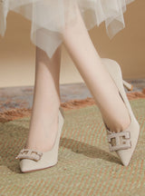 Pointed Shallow Stiletto Heels Shoes