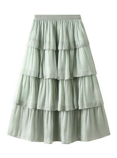 Women Mid-Length Cake Skirt