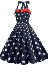 Retro Hepburn Halter Vintage Dress