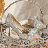 Crystal Stiletto Heels Wedding Shoes