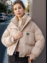 Fake Two Short Cotton-padded Jacket Coats