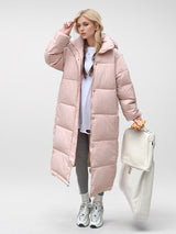 Over-the-knee Loose Long Thick Cotton-padded Coat