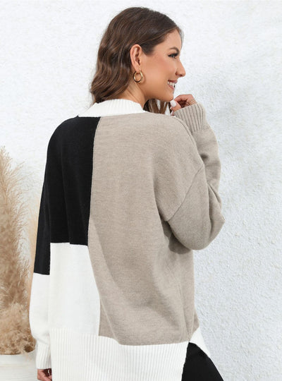 Irregular Knitted Loose Pullover Sweater