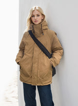 Loose Hooded Cotton-padded Jacket