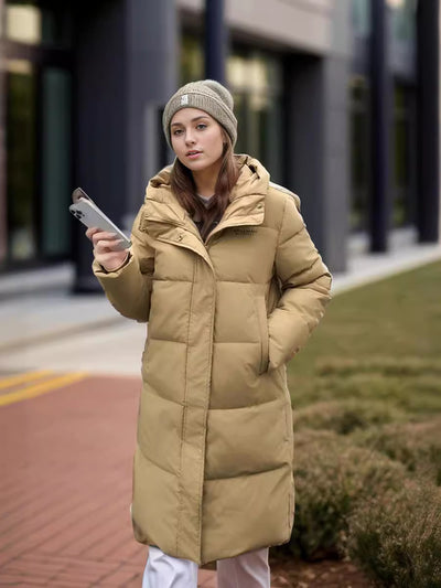 Long Slim Hooded Padded Cotton-padded Jacket