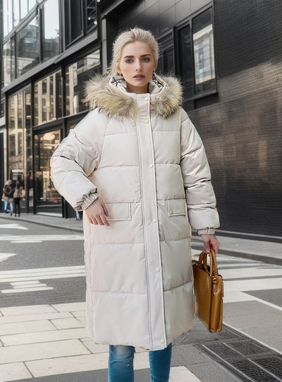 Thickened Medium and Long Cotton-padded Coat