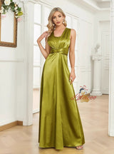 Sexy Green Sleeveless Prom Dress