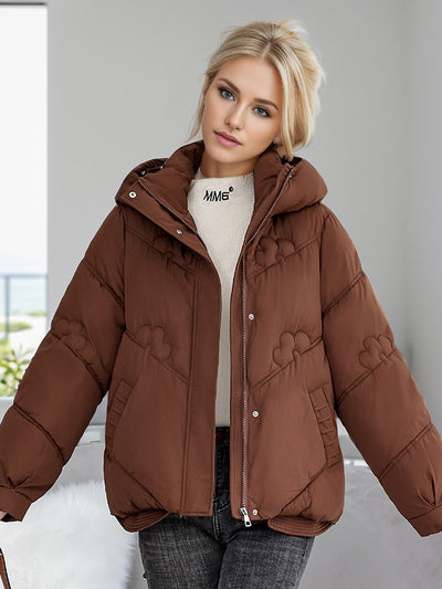 Women Hooded Short Cotton-padded Jacket