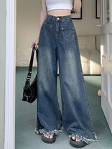 Loose High Waist Retro Wide Leg Jeans