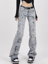 Vintage Ripped Loose Jeans Pant