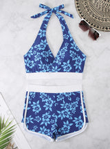 Sexy High Waist Halter Two Piece Swimsuit