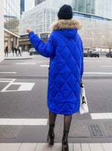 Loose Large Size Padded Long Cotton-padded Coat