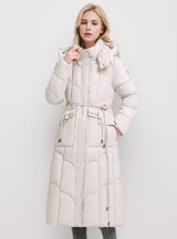 Long Cotton-padded Slim Waist Jacket Coat