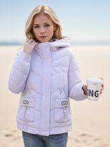 Short Padded Warm Solid Color Cotton-padded Coat