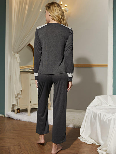 Long Sleeve Pajamas Suit