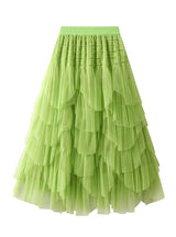 Women Irregular Gauze Skirt