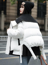 Two-piece Short White Duck Down Jacket