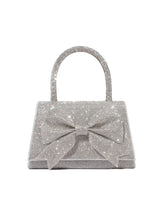 Women Full Rhinestone Bow Handbag