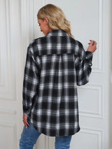 Casual Long Sleeve Loose Plaid Shirt