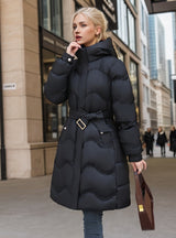 Medium and Long Loose Cotton-padded Down Jacket