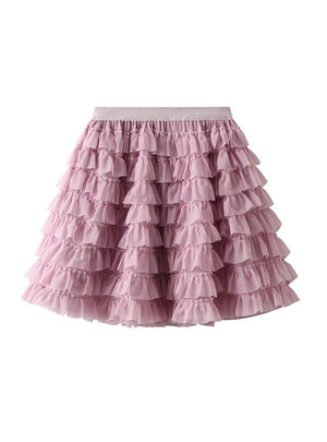 Women Short Tiers Cake Skirt