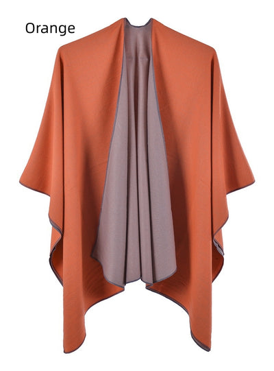 Warm Shawl Double-sided Cashmere Cloak