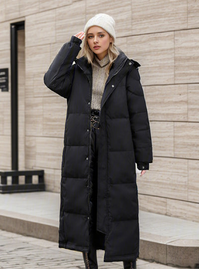 Thick Warm Long Knee Warm Thick Cotton-padded Jacket