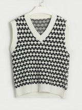 Leisure Rhombic Sweater Vest