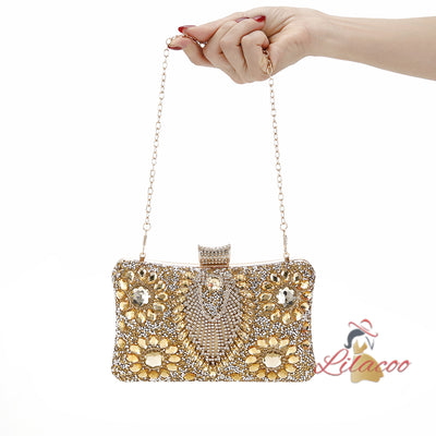 Women Beaded Handbag Evening Bags