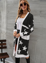 Women Large Size Long Coat Sweater