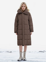 Thickened Slim Long Over Knee-high Cotton-padded Jacket