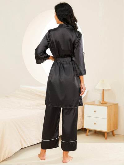 Sexy Suspenders Nightgown Three-piece Suit