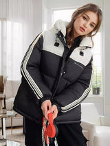 Hooded Short Cotton-padded Jacket Coat