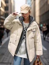 Fake Two Coats Padded Loose Cotton-padded Coat