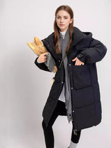 Long Hooded Large Pocket Loose Padded Coat