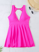 Solid Color One-piece Swimsuit Bikini