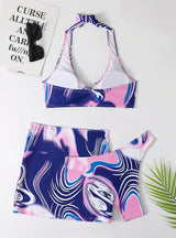 Short Skirt Split Swimsuit Three-piece Suit