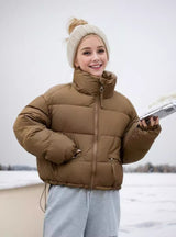 Stand-up Collar Loose Padded Coat