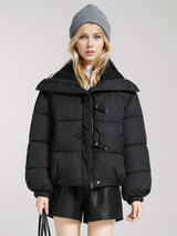 Loose Padded Lapel Cotton-padded Jacket Coat