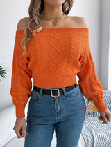 Casual Solid Color Long Sleeve Sweater