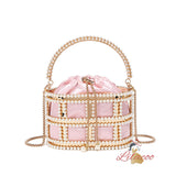 Chain Birdcage Pearl Handbag