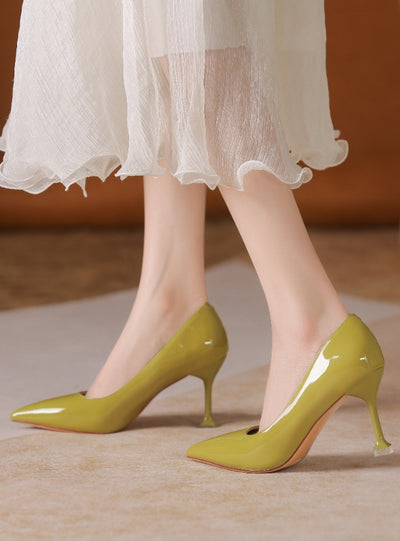 Pointed Shallow Mouth High-heeled Shoes