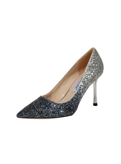 Thin-heeled Pointed Sequins Gradient Shoes