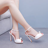 11cm Fishmouth High Heels Sandals