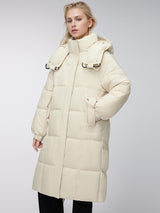 Over-the-knee Extended Loose Cotton-padded Jacket Coat