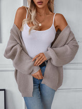 Casual Loose Knit Sweater Cardigan Coat