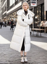 Knee-length Loose Long Cotton-padded Jacket