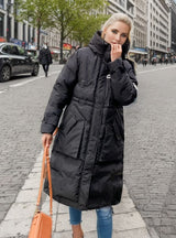 Loose Medium and Long Cotton-padded Coat